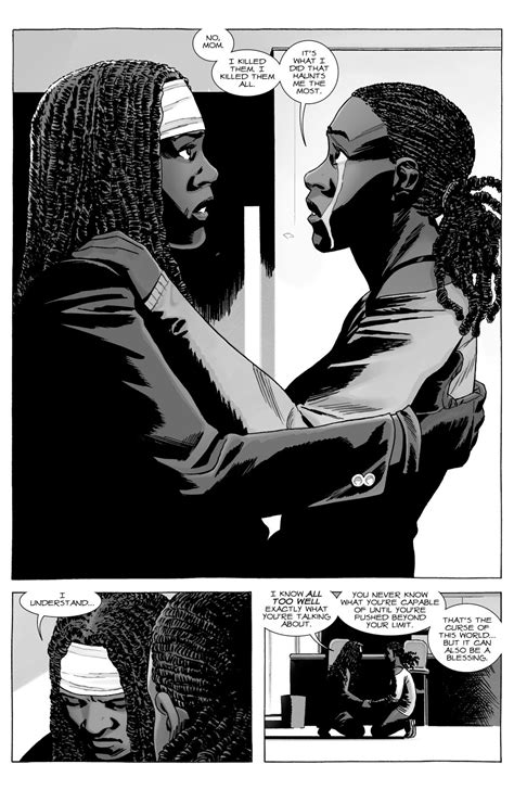 does michonne die in the comics|what happened to michonne's baby.